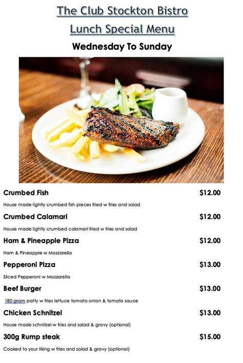 chester hill rsl menu.